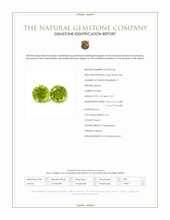 3.14 Ct.Tw.Total Carat Weight Green Peridot Pair from Pakistan Scan Report