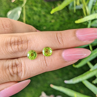 1.92&nbsp;Ct.Tw.Total Carat Weight Peridot Pair from Pakistan Life Style