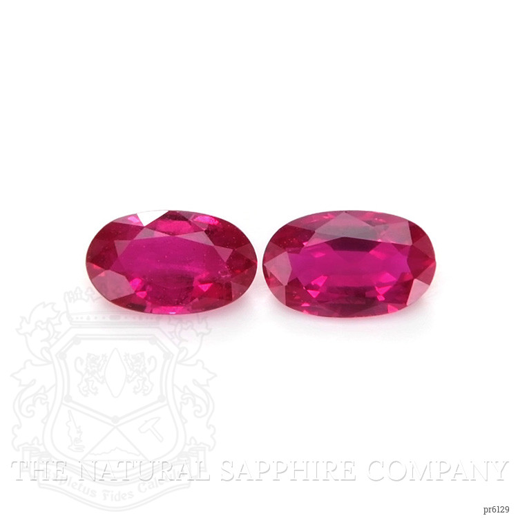 0.54 Ct.Tw. Ruby Pair from Mozambique