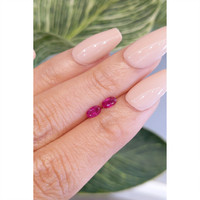 0.54 Ct.Tw.Total Carat Weight Ruby Pair from Mozambique Life Style