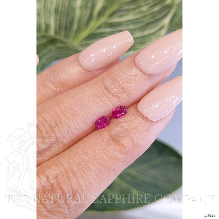 0.54 Ct.Tw. Ruby Pair from Mozambique