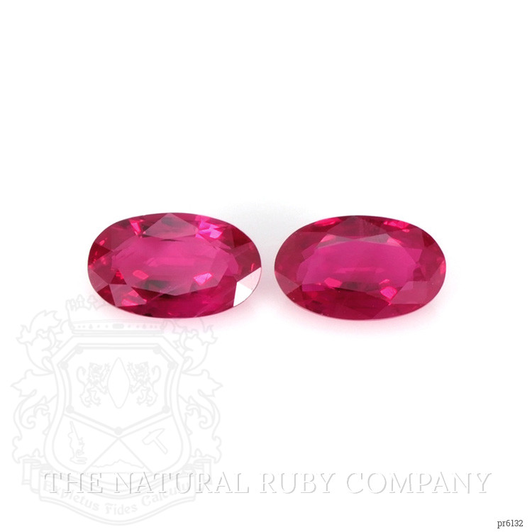 0.61 Ct.Tw. Ruby Pair from Mozambique