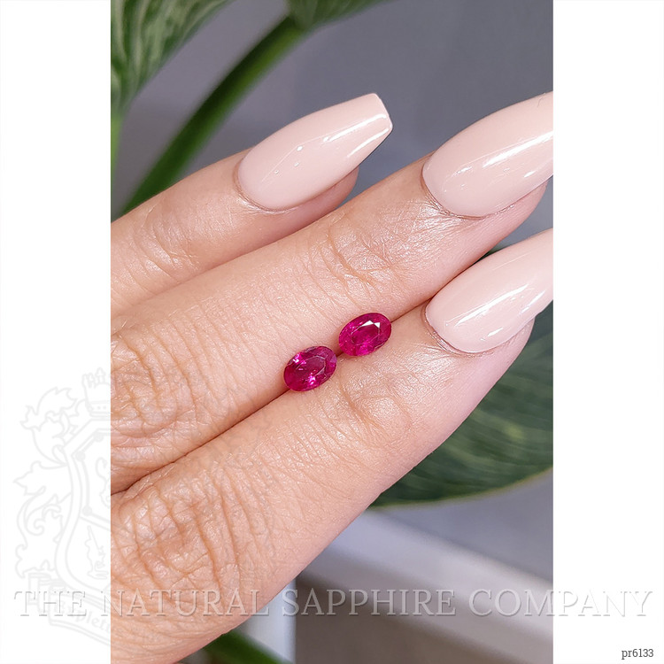 0.87 Ct.Tw. Ruby Pair from Mozambique