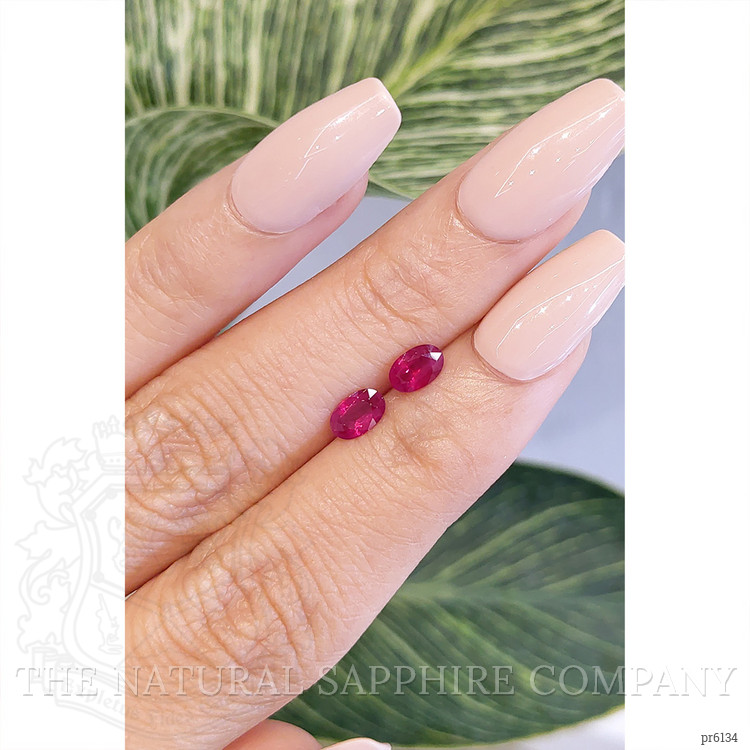 0.94 Ct.Tw. Ruby Pair from Mozambique