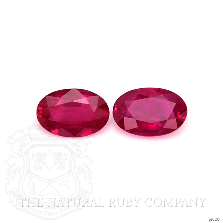 0.90 Ct.Tw. Ruby Pair from Mozambique