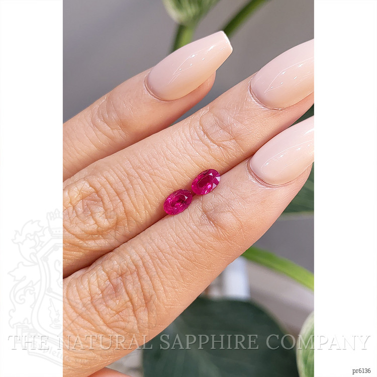 0.99 Ct.Tw. Ruby Pair from Mozambique