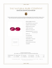 1.01 Ct.Tw.Total Carat Weight Ruby Pair from Mozambique Scan Report