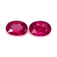 1.01 Ct.Tw.Total Carat Weight Ruby Pair from Mozambique Video