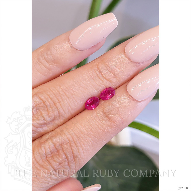 1.01 Ct.Tw. Ruby Pair from Mozambique