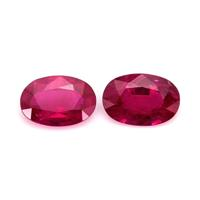 1.01 Ct.Tw.Total Carat Weight Ruby Pair from Mozambique Video
