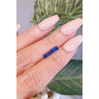 0.97&nbsp;Ct.Tw.Total Carat Weight Blue Sapphire Pair from Ceylon (Sri Lanka) Life Style