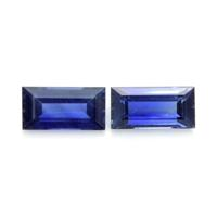 0.50&nbsp;Ct.Tw.Total Carat Weight Blue Sapphire Pair from Ceylon (Sri Lanka) Video