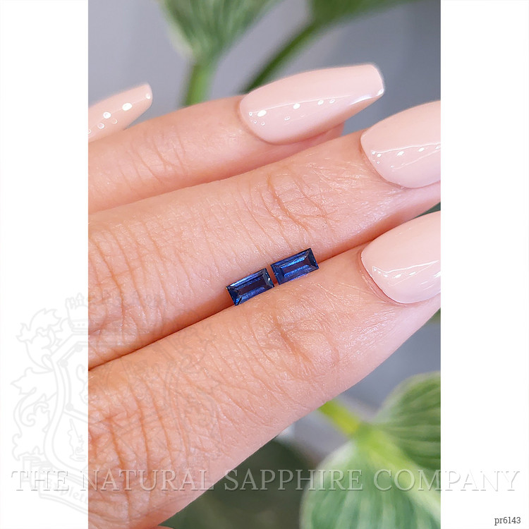 0.50 Ct.Tw. Blue Sapphire Pair from Ceylon (Sri Lanka)