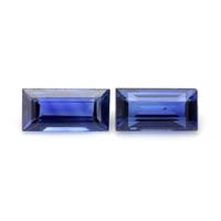 0.73&nbsp;Ct.Tw.Total Carat Weight Blue Sapphire Pair from Ceylon (Sri Lanka) Video