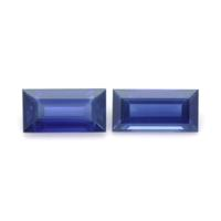 0.87&nbsp;Ct.Tw.Total Carat Weight Blue Sapphire Pair from Ceylon (Sri Lanka) Video