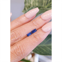 0.87&nbsp;Ct.Tw.Total Carat Weight Blue Sapphire Pair from Ceylon (Sri Lanka) Life Style