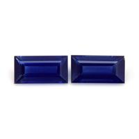 0.87&nbsp;Ct.Tw.Total Carat Weight Blue Sapphire Pair from Ceylon (Sri Lanka) Video