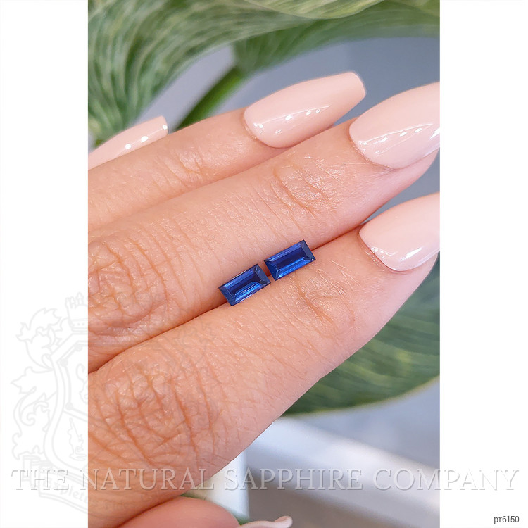 0.87 Ct.Tw. Blue Sapphire Pair from Ceylon (Sri Lanka)
