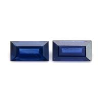 0.94&nbsp;Ct.Tw.Total Carat Weight Blue Sapphire Pair from Ceylon (Sri Lanka) Video