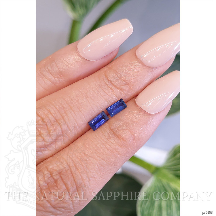 0.94 Ct.Tw. Blue Sapphire Pair from Ceylon (Sri Lanka)