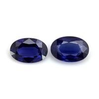 0.99&nbsp;Ct.Tw.Total Carat Weight Blue Sapphire Pair from Ceylon (Sri Lanka) Video