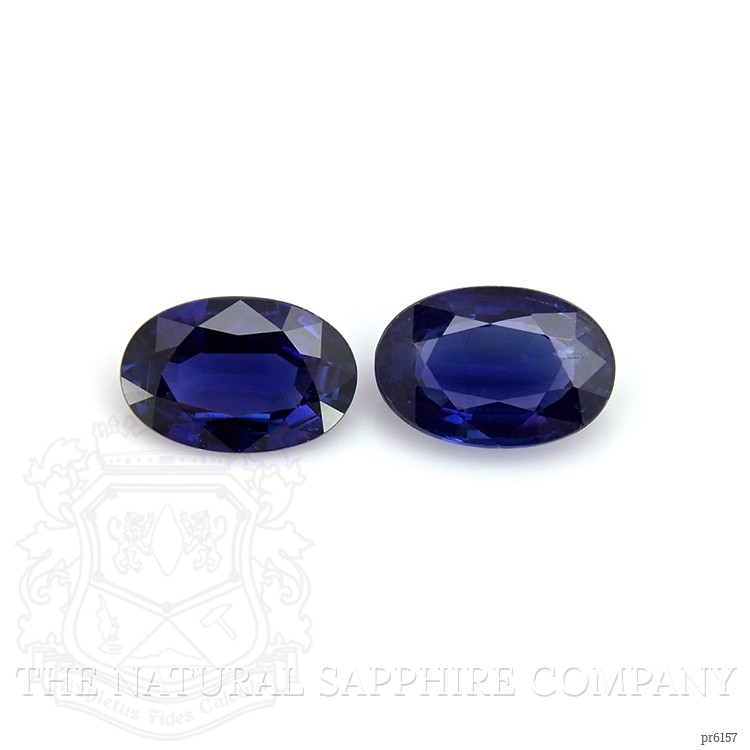 0.99 Ct.Tw. Blue Sapphire Pair from Ceylon (Sri Lanka)