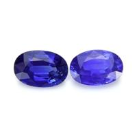 1.16&nbsp;Ct.Tw.Total Carat Weight Blue Sapphire Pair from Ceylon (Sri Lanka) Video