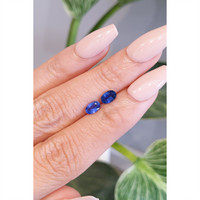 1.16&nbsp;Ct.Tw.Total Carat Weight Blue Sapphire Pair from Ceylon (Sri Lanka) Life Style