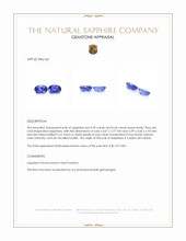 1.25 Ct.Tw.Total Carat Weight Blue Sapphire Pair from Ceylon (Sri Lanka) Appraisal