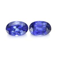 1.25&nbsp;Ct.Tw.Total Carat Weight Blue Sapphire Pair from Ceylon (Sri Lanka) Video