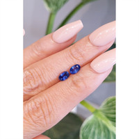 1.25&nbsp;Ct.Tw.Total Carat Weight Blue Sapphire Pair from Ceylon (Sri Lanka) Life Style