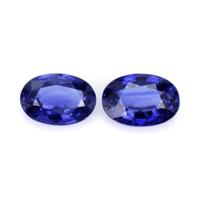 1.24&nbsp;Ct.Tw.Total Carat Weight Blue Sapphire Pair from Ceylon (Sri Lanka) Video
