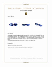 1.29&nbsp;Ct.Tw.Total Carat Weight Blue Sapphire Pair from Ceylon (Sri Lanka) Appraisal