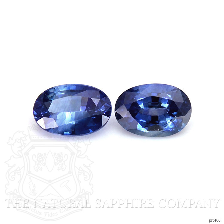 1.29 Ct.Tw. Blue Sapphire Pair from Ceylon (Sri Lanka)