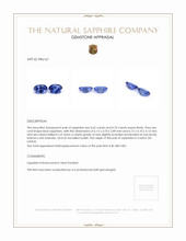1.35 Ct.Tw.Total Carat Weight Blue Sapphire Pair from Ceylon (Sri Lanka) Appraisal