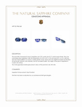 1.36 Ct.Tw.Total Carat Weight Blue Sapphire Pair from Ceylon (Sri Lanka) Appraisal