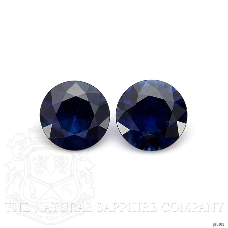 0.72 Ct.Tw. Blue Sapphire Pair from Ceylon (Sri Lanka)