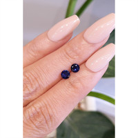 0.72&nbsp;Ct.Tw.Total Carat Weight Blue Sapphire Pair from Ceylon (Sri Lanka) Life Style