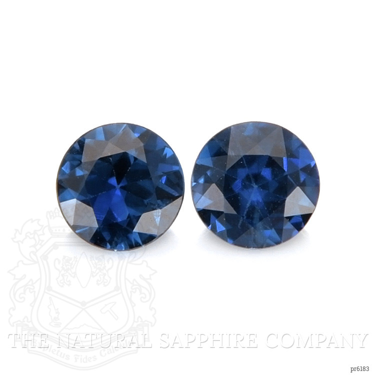 0.73 Ct.Tw. Blue Sapphire Pair from Ceylon (Sri Lanka)