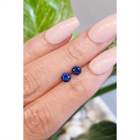 0.73&nbsp;Ct.Tw.Total Carat Weight Blue Sapphire Pair from Ceylon (Sri Lanka) Life Style