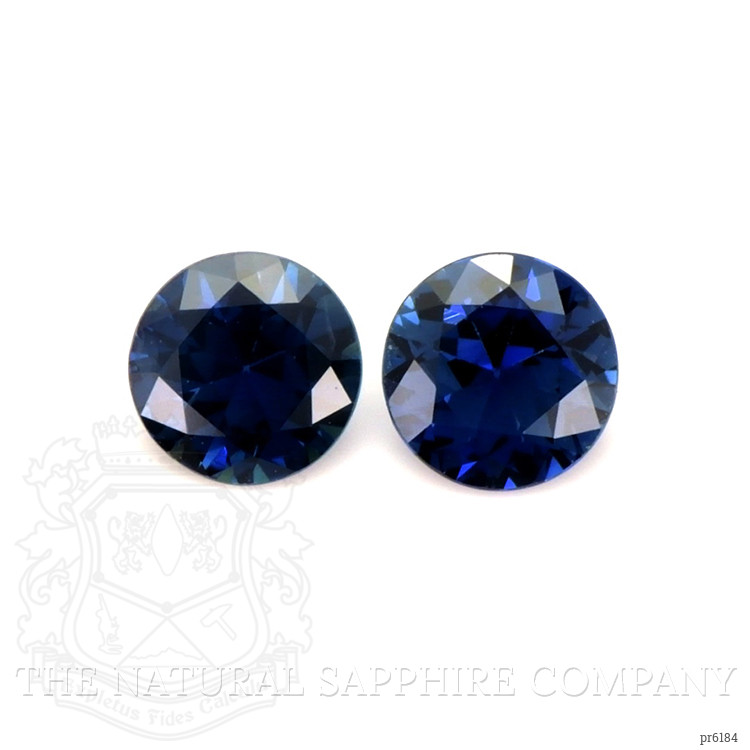0.76 Ct.Tw. Blue Sapphire Pair from Ceylon (Sri Lanka)