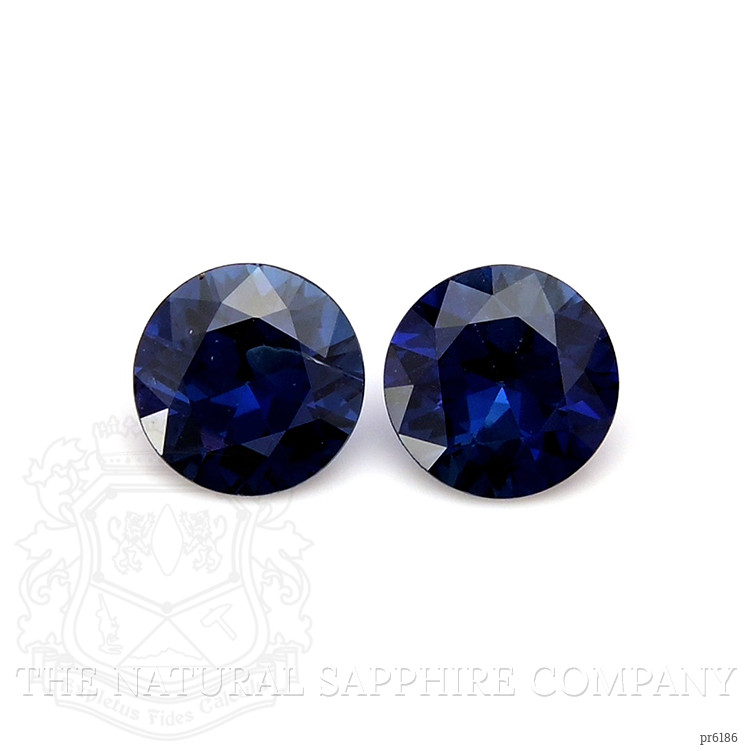 0.78 Ct.Tw. Blue Sapphire Pair from Ceylon (Sri Lanka)