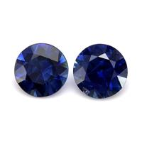 0.79&nbsp;Ct.Tw.Total Carat Weight Blue Sapphire Pair from Ceylon (Sri Lanka) Video
