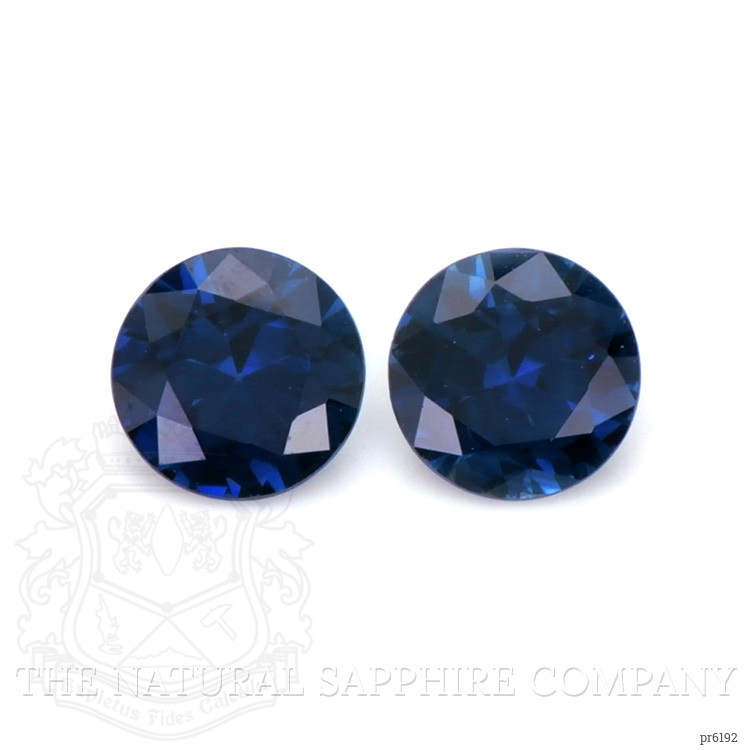 0.80 Ct.Tw. Blue Sapphire Pair from Ceylon (Sri Lanka)