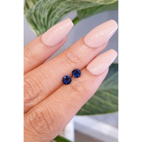 0.80&nbsp;Ct.Tw.Total Carat Weight Blue Sapphire Pair from Ceylon (Sri Lanka) Life Style