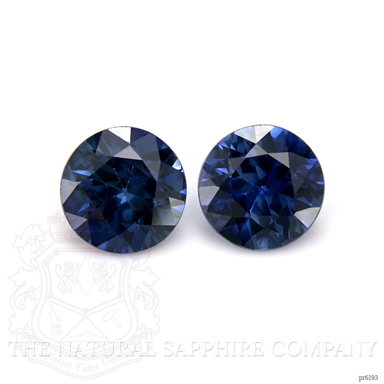 0.80 Ct.Tw. Blue Sapphire Pair from Ceylon (Sri Lanka)