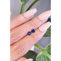 0.80&nbsp;Ct.Tw.Total Carat Weight Blue Sapphire Pair from Ceylon (Sri Lanka) Life Style