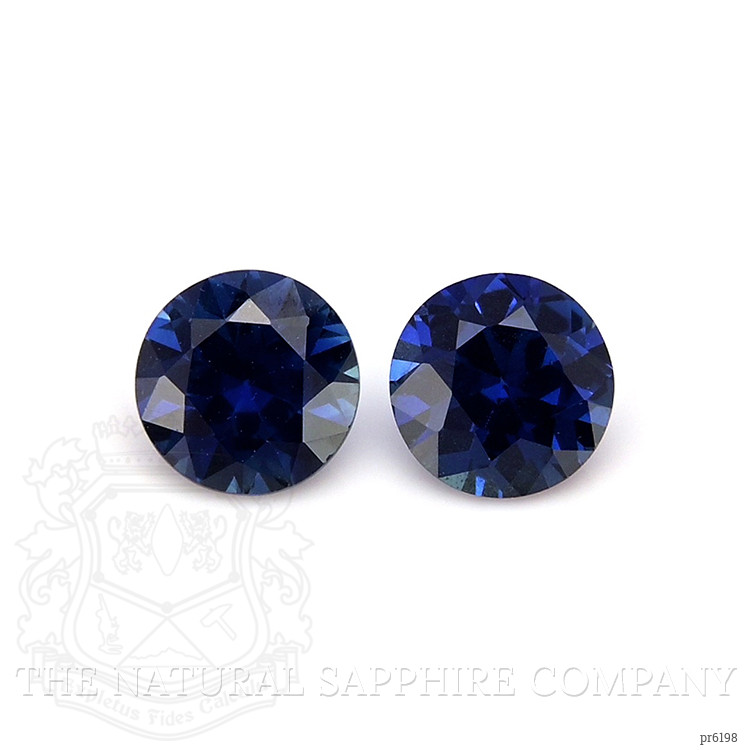 0.82 Ct.Tw. Blue Sapphire Pair from Ceylon (Sri Lanka)