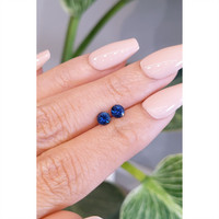 0.84&nbsp;Ct.Tw.Total Carat Weight Blue Sapphire Pair from Ceylon (Sri Lanka) Life Style