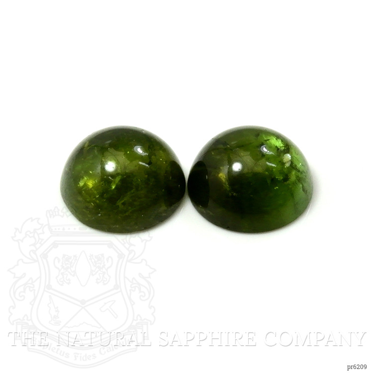 13.59 Ct.Tw. Cabochon Tourmaline Pair from Mozambique